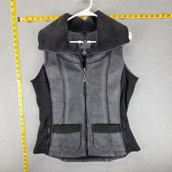 Kuhl Jackets & Blazers - Kuhl Vest Womens Large Gray Dani Sherpa Fleece Lined Full Zip Pockets Warm